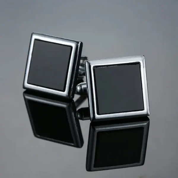 Square Black and Silver Contour